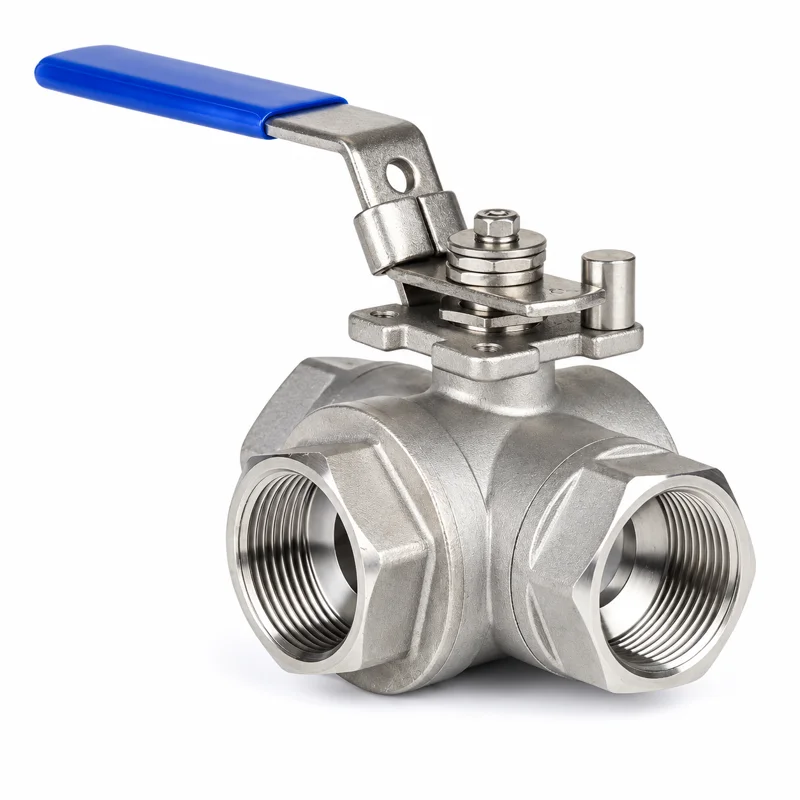 Three-way Threaded Ball Valve